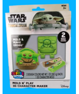 Baby Yoda Grogu Star Wars The Mandalorian Cra-Z-Art Mold n&#39; Play 3D Soft... - £8.01 GBP