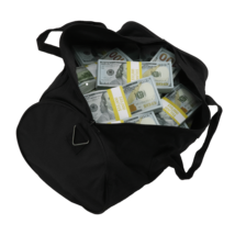 $500,000 New Series BLANK FILLER Aged Prop Money Stacks &amp; Duffle Bag - $679.99