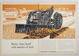 1959 Print Ad Ford 861 Tractor,Custom 300 Sedan,Tilt Cab Truck Farm Field - £15.46 GBP