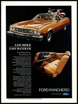 1973 HOT ROD Magazine Car Print Ad - Ford "Ranchero" 500, GT, Squire A5 - $9.89