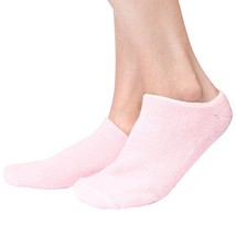 Comfort Gel Socks for Men and Women - Pink Soft Spa Silicone Gel Infused Moistur - £9.26 GBP