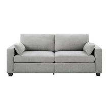 Modern Loveseat Sofa for Small Spaces - Removable Cover &amp; Wood Frame - $373.99