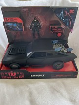 DC Batman Movie BATMOBILE w/Lights/Sounds &amp; 4.5” Figure 2022 Spin Master NEW! - $37.39