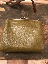Vintage Lady Buxton Snap/Lock Clutch Wallet Green Leather - £9.61 GBP