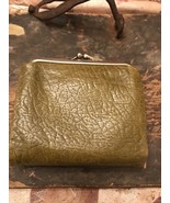 Vintage Lady Buxton Snap/Lock Clutch Wallet Green Leather - £9.44 GBP