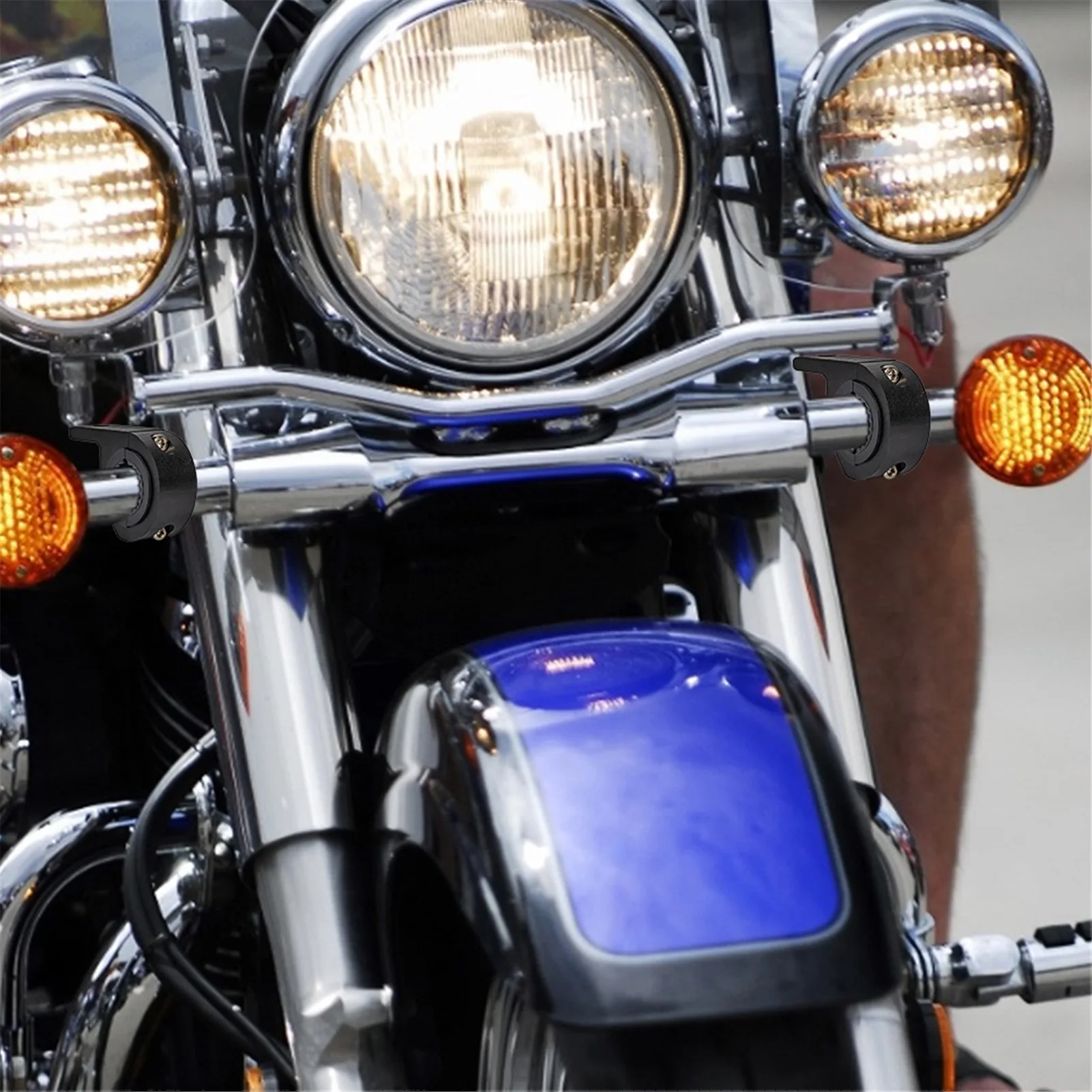 Motorcycle LED Headlight Clamps ckets  Clamp Mount Kit Spotlights/Fog Light Moun - £103.03 GBP
