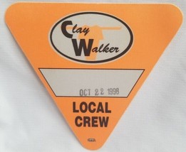CLAY WALKER - VINTAGE ORIGINAL 1998 TOUR CONCERT TOUR CLOTH BACKSTAGE PASS - £7.84 GBP