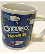 Oreo Cookies Trivia 8 oz Blue Coffee Mug Cup Nabisco - £9.89 GBP