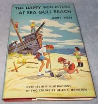 Happy Hollisters at Sea Gull Beach Juvenile Book Jerry West HC DJ  - £7.13 GBP