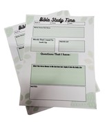 Bible Study Note Taking Sheets - £18.17 GBP