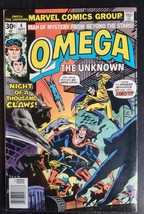 OMEGA THE UNKNOWN #4 MARVEL BRONZE AGE 1976 NIGHT OF THOUSAND CLAWS FN/VF - $3.00