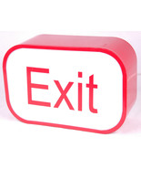 Exit Enter Light / Sign-Red Metal Frame-Bar Man Cave Kids Room Studio-Tu... - $367.78 MXN