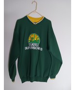 Men’s Vintage Starter NBA Seattle SuperSonics Crewneck Sweatshirt Size L - $1,967.61 MXN