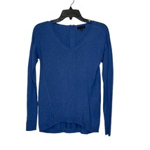 The Limited V-Neck Sweater Size XS Blue Womens Wool Nylon Rayon Blend LS  - £15.56 GBP