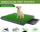3 Layers Large Dog Pet Potty Training Pee Pad Mat Puppy Tray With Grass ... - £86.31 GBP