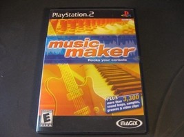Music Maker Magix Playstation 2 PS2 Video Game Manual Case Black Label - £10.94 GBP