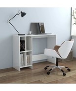Notebook Desk High Gloss White 102.5x35x75 cm Engineered Wood - £37.14 GBP