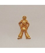 Sailor Gold Tone Figure Brooch Pin  Vintage Signed MONET 1&quot; - £19.80 GBP