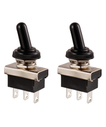 Toggle Switch SPDT ON-ON 3 Terminal Pin 12 VDC 25 a with Waterproof Cap ... - $247.94 MXN