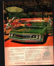 1959 Pontiac PRINT AD New Green 1960 Bonneville Vista Hardtop Tennis Theme b3 - £19.20 GBP