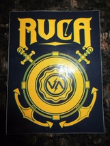 Authentic RVCA Sticker Black with yellow lettering 3 1/4&quot; x 4 1/4&quot; COOL!! - £2.71 GBP