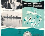 Newport Oregon Brochure 1959 Where to Go What to See Oregon Coast  - $37.58