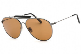 TOM FORD FT0995 08E Shiny Gunmetal / Brown 59-14-145 Sunglasses New Authentic - £130.67 GBP