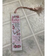 Vtg 1970&#39;s &quot;Esther&quot; Greg Gregg Name Ribbon Bible Graceline Woven Bookmar... - $17.19