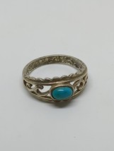 Vintage Sterling Silver 925 Avon Turquoise Ring Size 7 - £11.78 GBP
