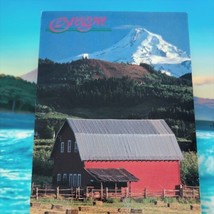 Vintage Postcard Oregon Mt Hood with Red Barn Unused Unposted  Smith Western - £3.13 GBP