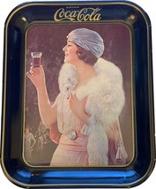 Vintage 1925 Coca-Cola Tray - Flapper With White Fox Wrap - $19.99