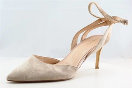 Nine West Ankle Strap Beige Leather Women Shoes Size 9.5 Medium - £13.48 GBP
