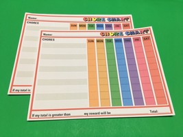 10 Pack - Dry Erase Chore Chart for Kids, Reward Chart , 11x8.5&quot; - £11.29 GBP