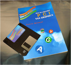 ET4000 / W32P VGA Driver Disc - Floppy w/ VGA User&#39;s Manual fo PCI-48 - £8.20 GBP