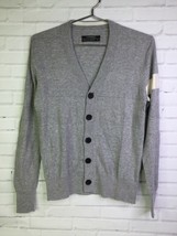 Club Monaco Womens Size XS Gray Sold Button Front Cashmere Silk Blend Ca... - £18.06 GBP