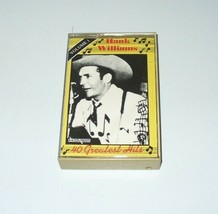 Hank Williams 40 Greatest Hits Volume 1 Country Cassette Tape - £3.78 GBP