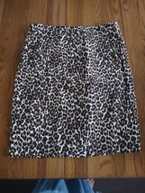 J Crew Size 10 Leopard Skirt-Brand New-SHIPS N 24 HOURS - £23.73 GBP