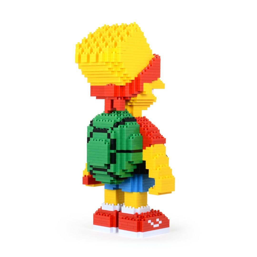 Bart Simpson Brick Sculpture (JEKCA Lego Brick) DIY Kit Item image 5