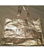 White House Black Market Silver Metallic Large Shopping Bag - £11.68 GBP