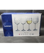 Luminarc NOLITA Wine Glass Set DIAMOND CUT Etched - Creation Of France, ... - $675.38 MXN