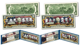 Confederate &amp; Union Generals Of The American Civil War $2 U.S. Bills - Set Of 2 - £18.00 GBP