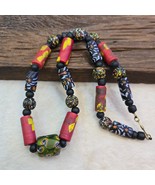 Multicolor Antique Style Glass beads Necklace - €43,94 EUR