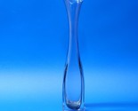 Clear 12½” Bud Vase Beautiful Crystal Glass Ruffle Top Art Glass - SHIPS... - $24.72