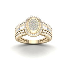 10K Yellow Gold 0.10 Ct TDW Diamond Engagement Ring - £330.30 GBP