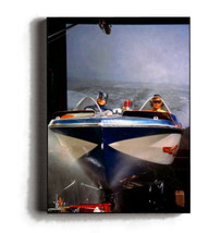 Rare 1966 Batman Robin Batboat Production Framed Vintage Photo. Big Gicl... - $19.19