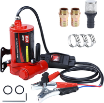 12V DC Industrial Red Fuel Transfer Pump, 8.0GPM Self-Priming Diesel, Ga... - $142.66