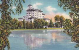Vista of Broadmoor Hotel From the Lake Colorado Springs Colorado CO Postcard D49 - £2.34 GBP