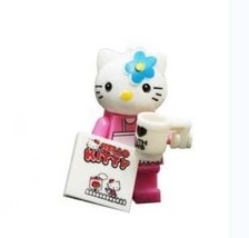 Building Block Hello Kitty Pink Outfit Cartoon Minifigure Custom - £4.74 GBP