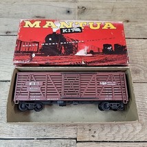 VINTAGE MANTUA HO STOCK CAR MK&amp;T 47150 RED 312C W ORIGINAL BOX GREAT SHAPE - $9.85