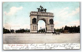 Prospect Park Entrance Arch Brooklyn New York City NY NYC UDB Postcard W14 - £2.33 GBP